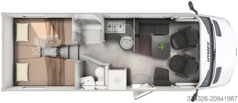 Caravana semiintegrada Hymer/Eriba B-Klasse MC T 680 MB Premium