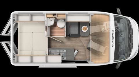 Avtodom Sunlight Camper Van Cliff 540 Faltverdunklung