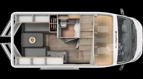 Asuntoauto Sunlight Camper Van CLIFF 540 Vanlife Graphit Grau