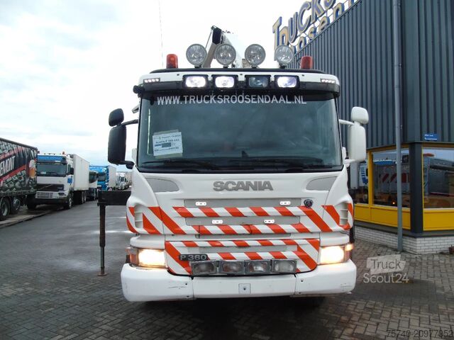 Camion cu macara Scania P360 6X2 + HIAB 1420 K2 + REMOTE + TIPPER + EURO 5