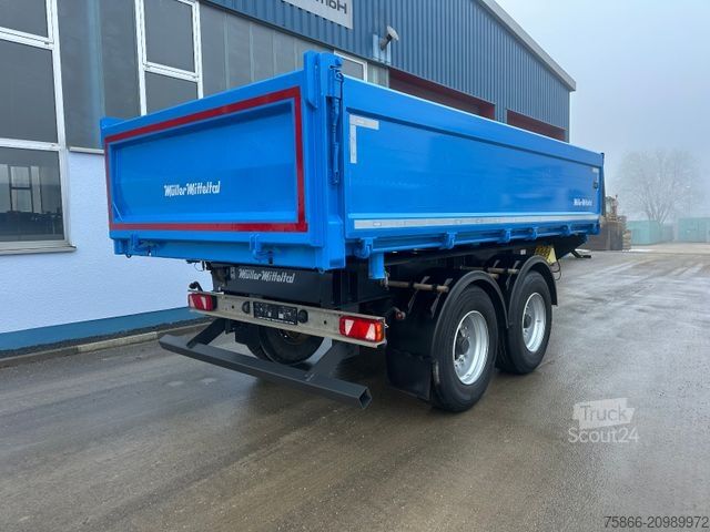 Remorque benne trilibérale MÜLLER-MITTELTAL TA-2 Tandem 3 Seiten Kipper Alu Bordwände
