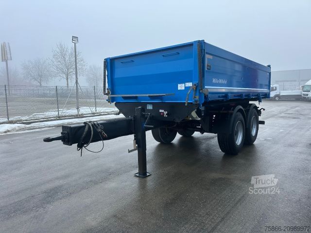 Remorque benne trilibérale MÜLLER-MITTELTAL TA-2 Tandem 3 Seiten Kipper Alu Bordwände