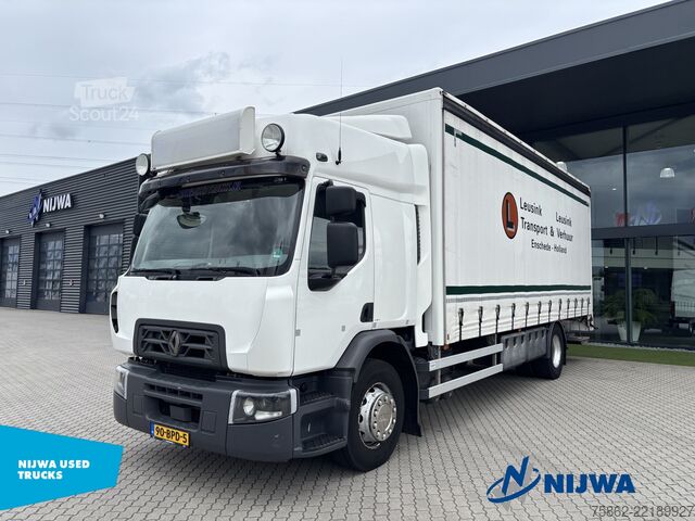 Przesuwana plandeka Renault D WIDE 4x2 Schuifzeil + Laadklep 2000KG