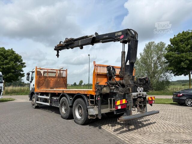 Boîte plate Renault Kerax 380 6x4 Full Steel / Hiab 166B-3 / Remote...