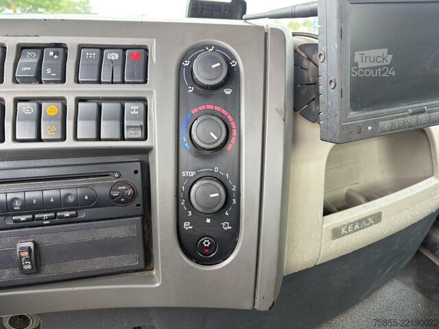 Boîte plate Renault Kerax 380 6x4 Full Steel / Hiab 166B-3 / Remote...