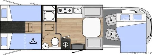 Camping-car semi-intégré BENIMAR Mileo M268 ALDE Warmwasserheizung