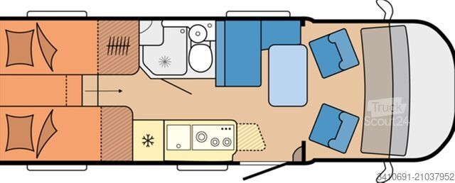 Camping-car semi-intégré HOBBY OnTour C 680 GE verfügbar ab 02.2026!