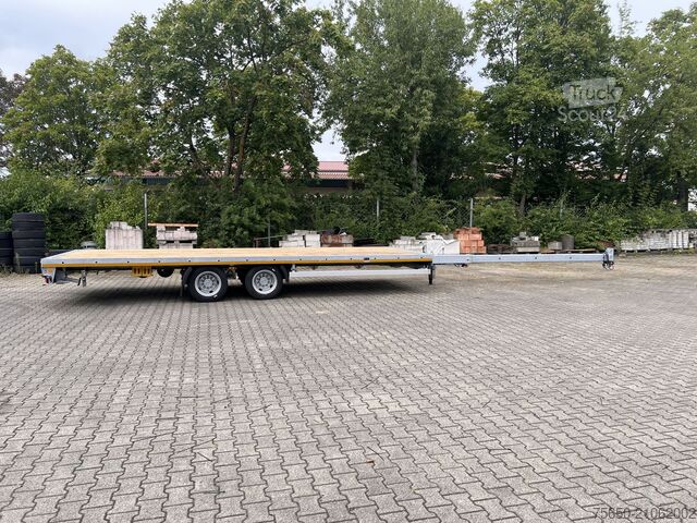 Rimorchio aperto Möslein THT 11 G Ausziehbar  11,9 t Tandemanhänger- Tieflader, ausziehbar