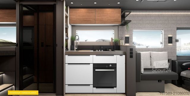 Integriertes Wohnmobil NIESMANN+BISCHOFF Arto 84, Gas-/Festtank,Sat,Autark,Eifelgrau,AHK