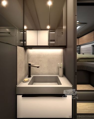 Integriertes Wohnmobil NIESMANN+BISCHOFF Arto 84, Gas-/Festtank,Sat,Autark,Eifelgrau,AHK