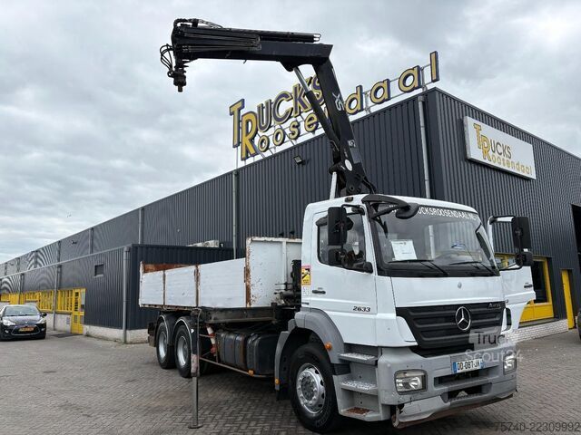 Kranbil Mercedes-Benz Axor 2633 + HIAB 122 B-2 + 6X4 + REMOTE + MANUAL