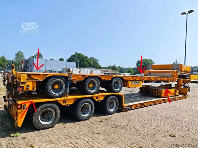 Semi low-loader Goldhofer STZ-L3-27/80A 7.2 Meter Extand Powersteering 80...