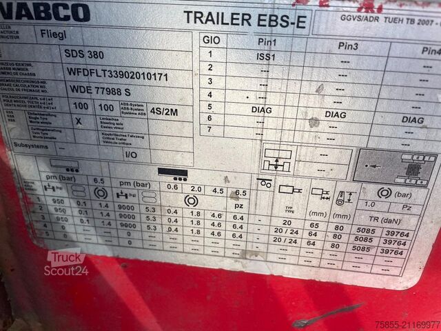 Μεταφορά εμπορευματοκιβωτίων Fliegl SDS380 20FT Tank / ADR / BPW Disc