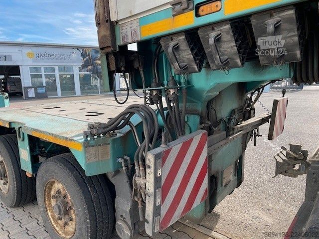 Tieflader-Sattelauflieger GOLDHOFER STHP-XLE 2+4 Pendelachsen Flachbett Trennstelle