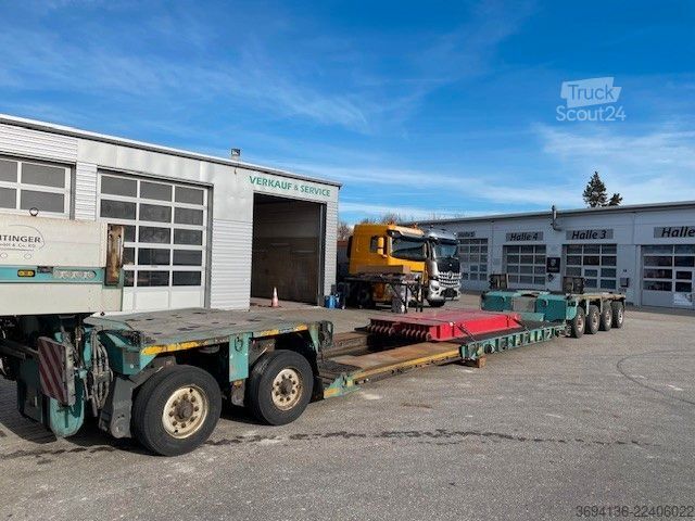 Tieflader-Sattelauflieger GOLDHOFER STHP-XLE 2+4 Pendelachsen Flachbett Trennstelle