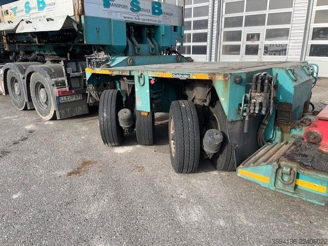 Tieflader-Sattelauflieger GOLDHOFER STHP-XLE 2+4 Pendelachsen Flachbett Trennstelle