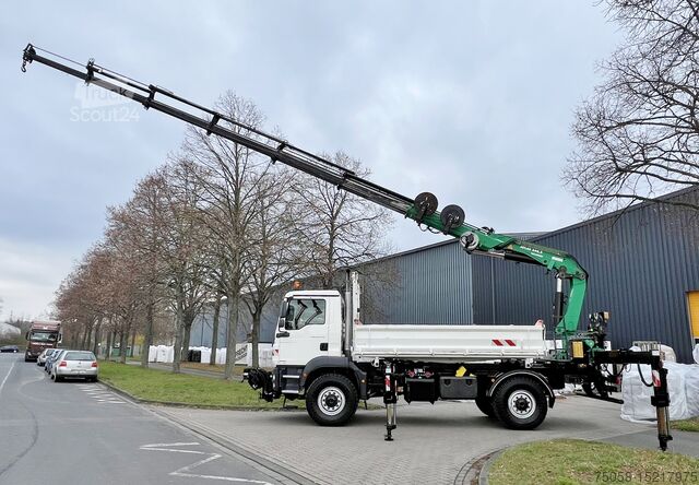 Самоскид MAN TGM 18.340 Kipper Heckkran  AK 240.2-A6