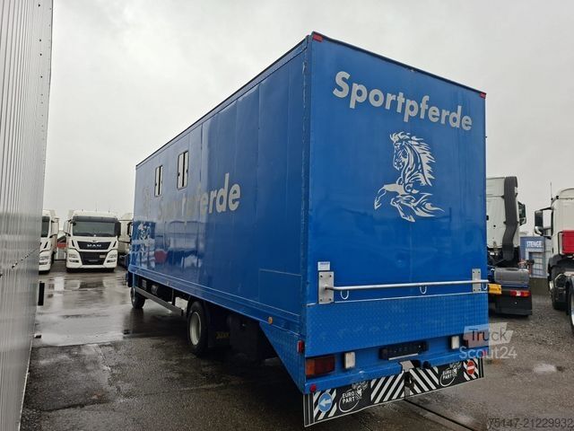 Gyvulių vežėjas MERCEDES-BENZ 817 L 4 Pferde Laderampe 3-Sitzer AHK