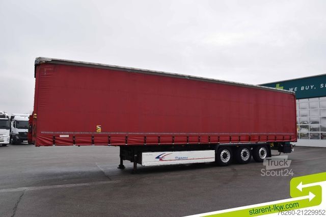 Brandalı açık yarı römork KRONE ALUFELGEN Hubdach Palettenkasten BPW XL+Getränke