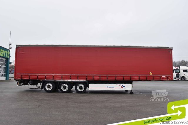 Brandalı açık yarı römork KRONE ALUFELGEN Hubdach Palettenkasten BPW XL+Getränke