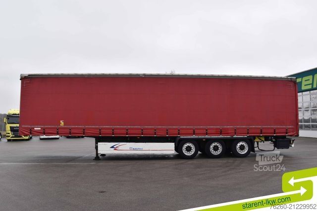 Brandalı açık yarı römork KRONE ALUFELGEN Hubdach Palettenkasten BPW XL+Getränke