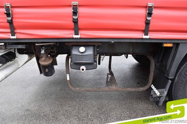 Brandalı açık yarı römork KRONE ALUFELGEN Hubdach Palettenkasten BPW XL+Getränke