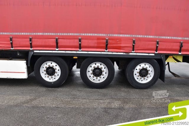 Brandalı açık yarı römork KRONE ALUFELGEN Hubdach Palettenkasten BPW XL+Getränke