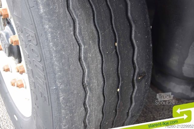 Brandalı açık yarı römork KRONE ALUFELGEN Hubdach Palettenkasten BPW XL+Getränke
