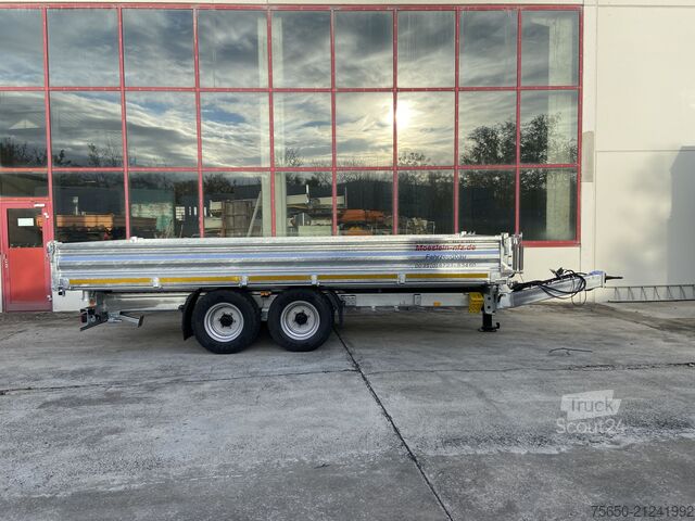 Kiepaanhangwagen Möslein TTD 11 Breite Reifen  5,70 lang  Kipper Tieflader, Breite Reifen, 5,70 m lang-- Neufahrzeug --