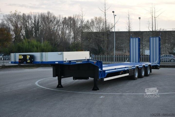 Diepladeroplegger voor het vervoer van bouwmachines Bertoja SR 36 RSA