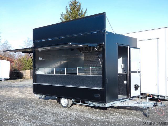 Árusító utánfutó HOFMANN Verkaufsanhänger VHSP 400 Imbiss ausgebaut