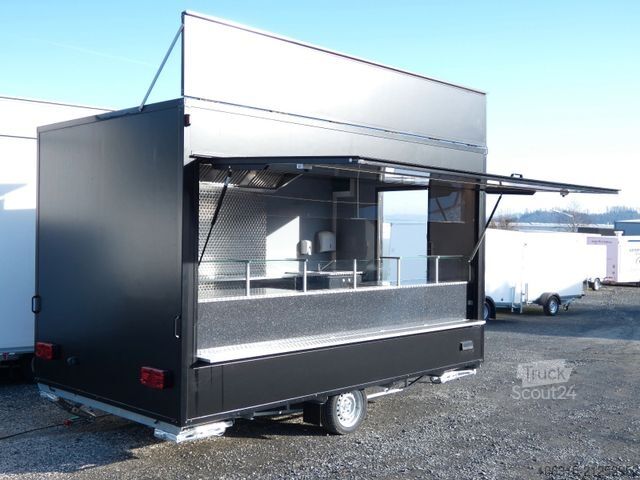 Árusító utánfutó HOFMANN Verkaufsanhänger VHSP 400 Imbiss ausgebaut