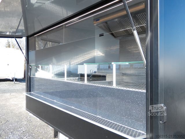 Árusító utánfutó HOFMANN Verkaufsanhänger VHSP 400 Imbiss ausgebaut