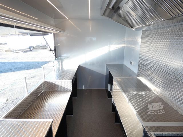 Árusító utánfutó HOFMANN Verkaufsanhänger VHSP 400 Imbiss ausgebaut