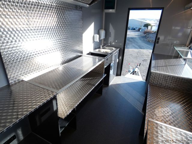 Árusító utánfutó HOFMANN Verkaufsanhänger VHSP 400 Imbiss ausgebaut