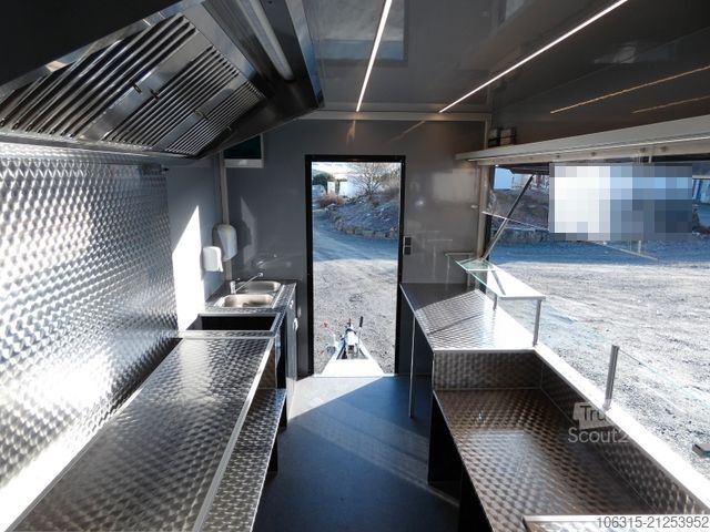 Árusító utánfutó HOFMANN Verkaufsanhänger VHSP 400 Imbiss ausgebaut