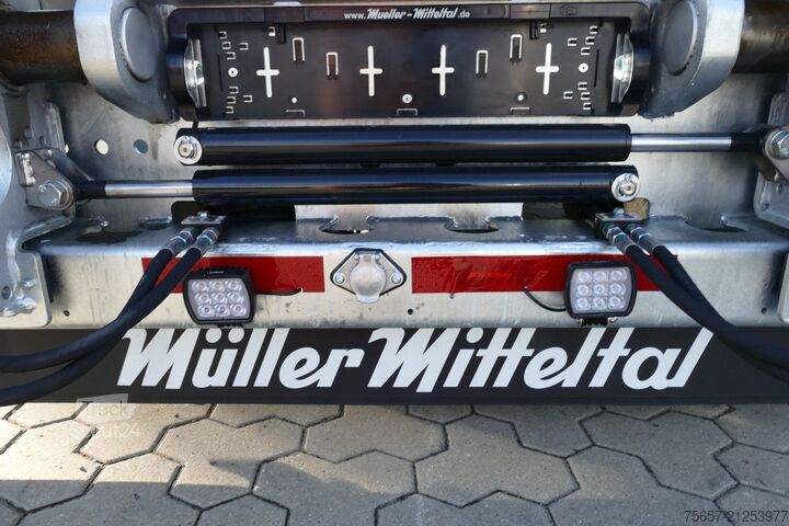 Ημιρυμουλκούμενο με πλατφόρμα εργασίας MÜLLER-MITTELTAL 2-achs Satteltieflader 8,1 to. LG, Lenk- Achse
