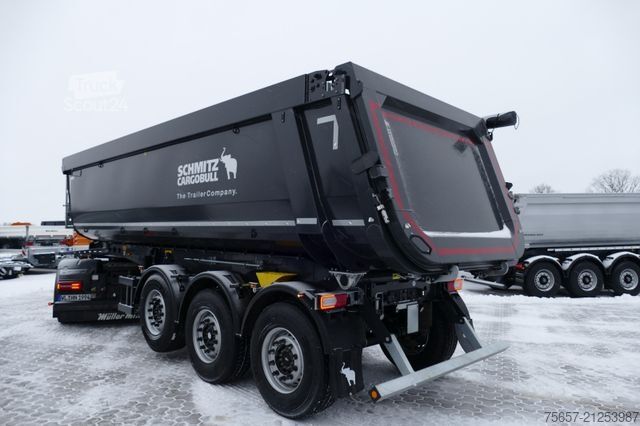 Tipper semitrailer SCHMITZ CARGOBULL 28,2m³ Stahlmulde mit Rollplane