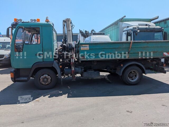 Wywrotka MAN 8-174 / Hiab 045 Kran / Kipper Meiler