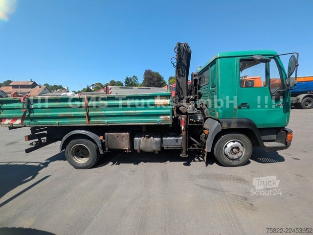 Trójstronna wywrotka MAN 8-174 / Hiab 045 Kran / Kipper Meiler