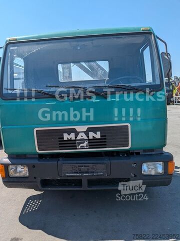 Trójstronna wywrotka MAN 8-174 / Hiab 045 Kran / Kipper Meiler