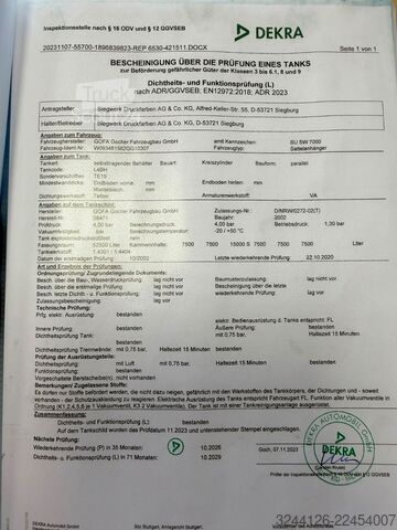 Remorque-citerne semi-remorque Gofa GOFA-Tankauflieger-6Kammern/Chemie/ADR/52.500L
