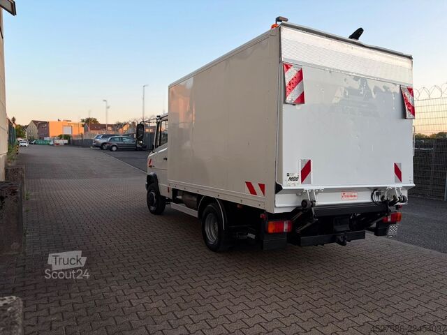 Furgons ar kasti MERCEDES-BENZ Vario PR /616 D*L2/H3*KOFFER*LADEBOARDWAND*TÜV