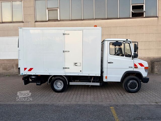 Furgons ar kasti MERCEDES-BENZ Vario PR /616 D*L2/H3*KOFFER*LADEBOARDWAND*TÜV