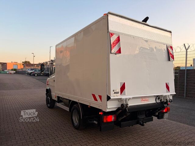 Furgons ar kasti MERCEDES-BENZ Vario PR /616 D*L2/H3*KOFFER*LADEBOARDWAND*TÜV