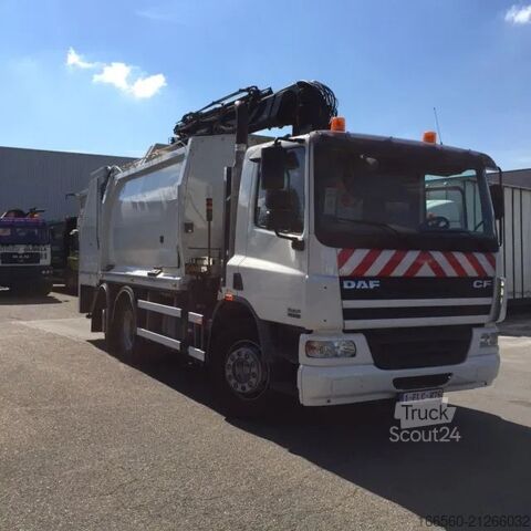 Śmieciarka DAF CF 75 250 FAN + Geesink garbage + Krane HIAB 195