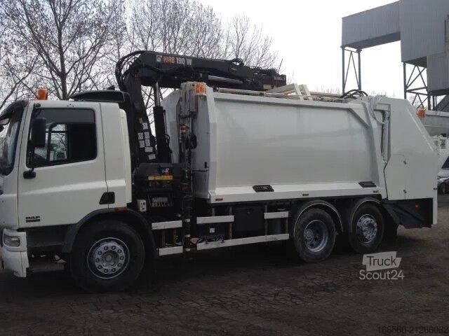 Śmieciarka DAF CF 75 250 FAN + Geesink garbage + Krane HIAB 195