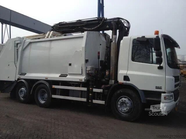 Śmieciarka DAF CF 75 250 FAN + Geesink garbage + Krane HIAB 195