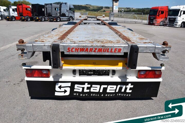 شبه مقطورة بهيكل قابل للتبديل SCHWARZMÜLLER Containerchassis 1x20 / 2x20 / 1x30 / 1x40 SAF