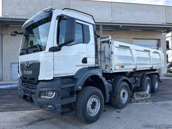 Three-sided tipper truck MAN TGS 35.520 3-SEITENKIPPER, 8X4,  MEILLER-KIPPER, BORDMATIK, AUTOMATIK, E6, RETARDER